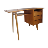 Bureau vintage scandinave forme haricot pieds compas