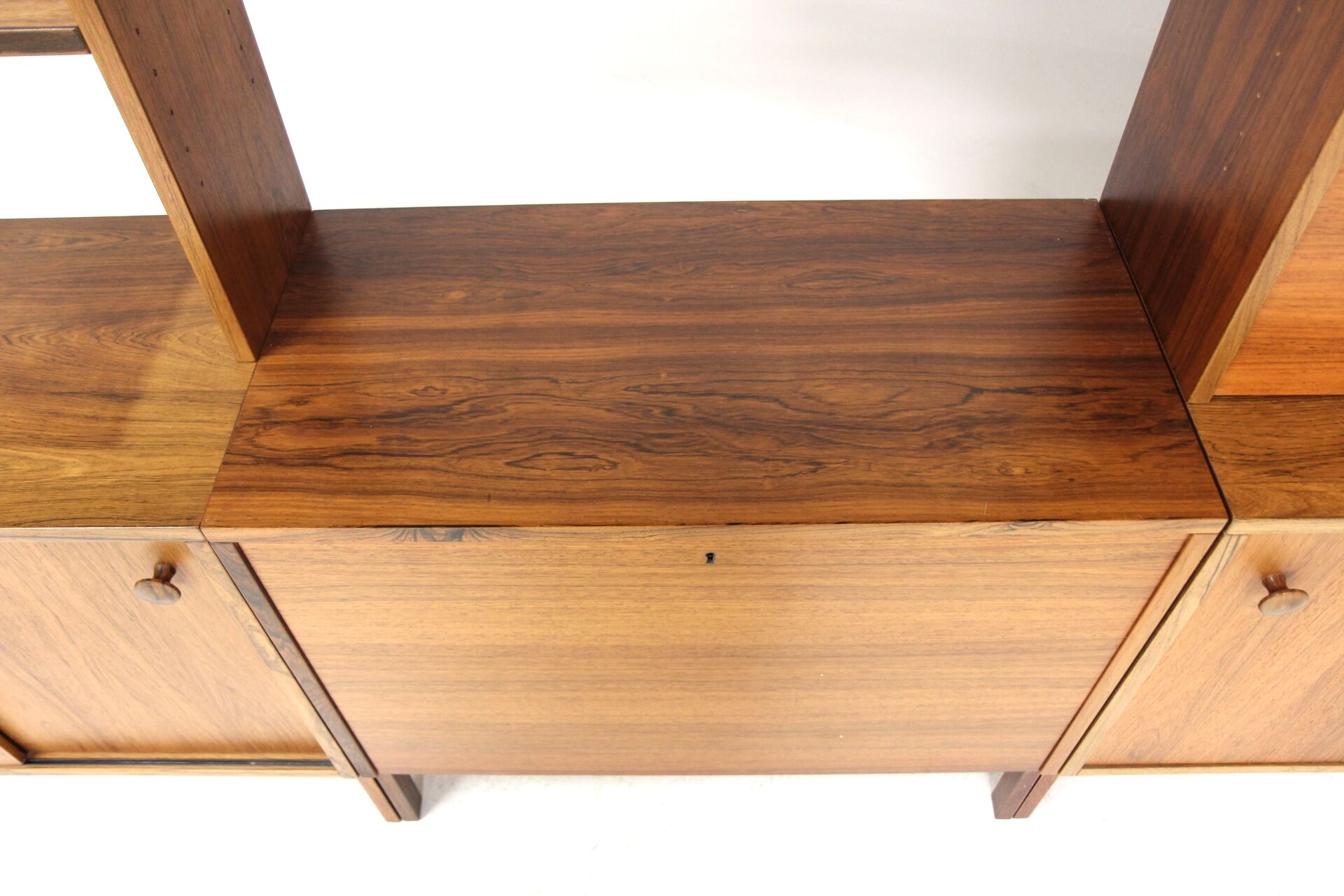 Scandinavian triple bookcase "Domi Record", Troeds, Bjärnum, Sweden, 1960
