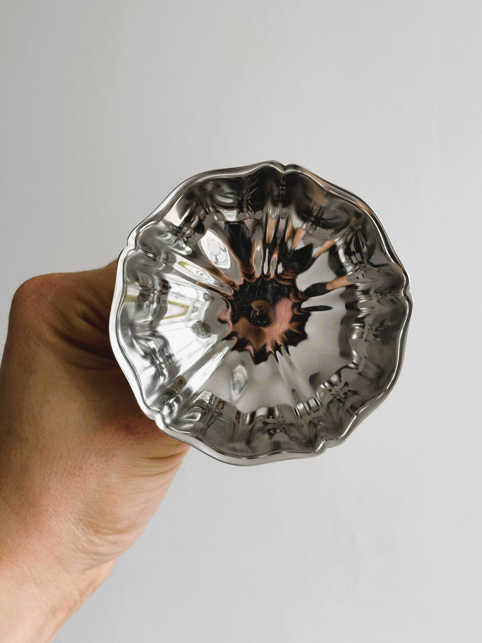 Lot de 6 coupelles vintage en inox