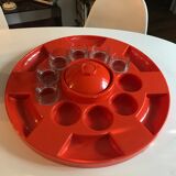 Huge vintage table top orange 70s