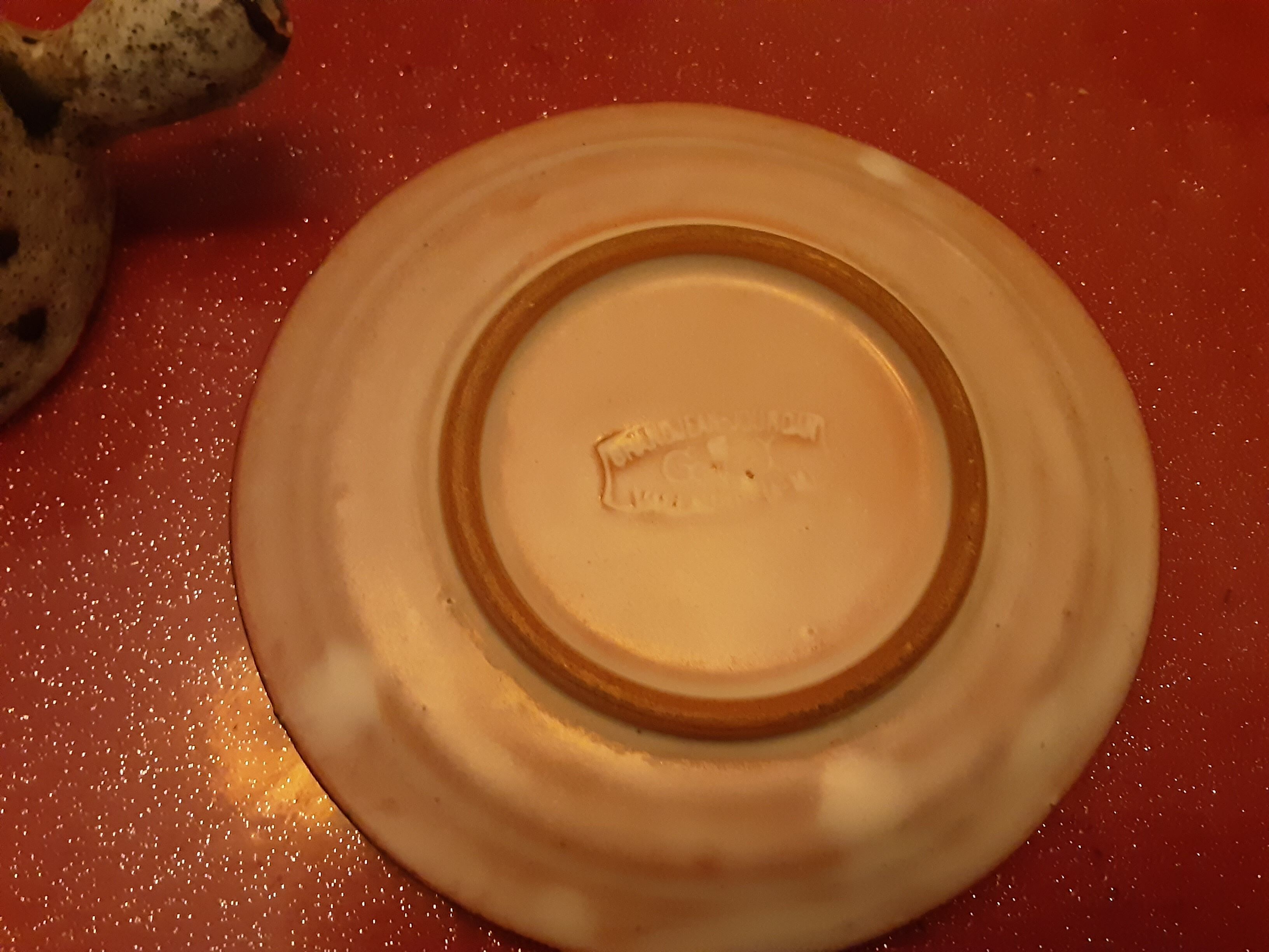 4 cups and 3 sous cups faience Vallauris Grandjean Jourdan