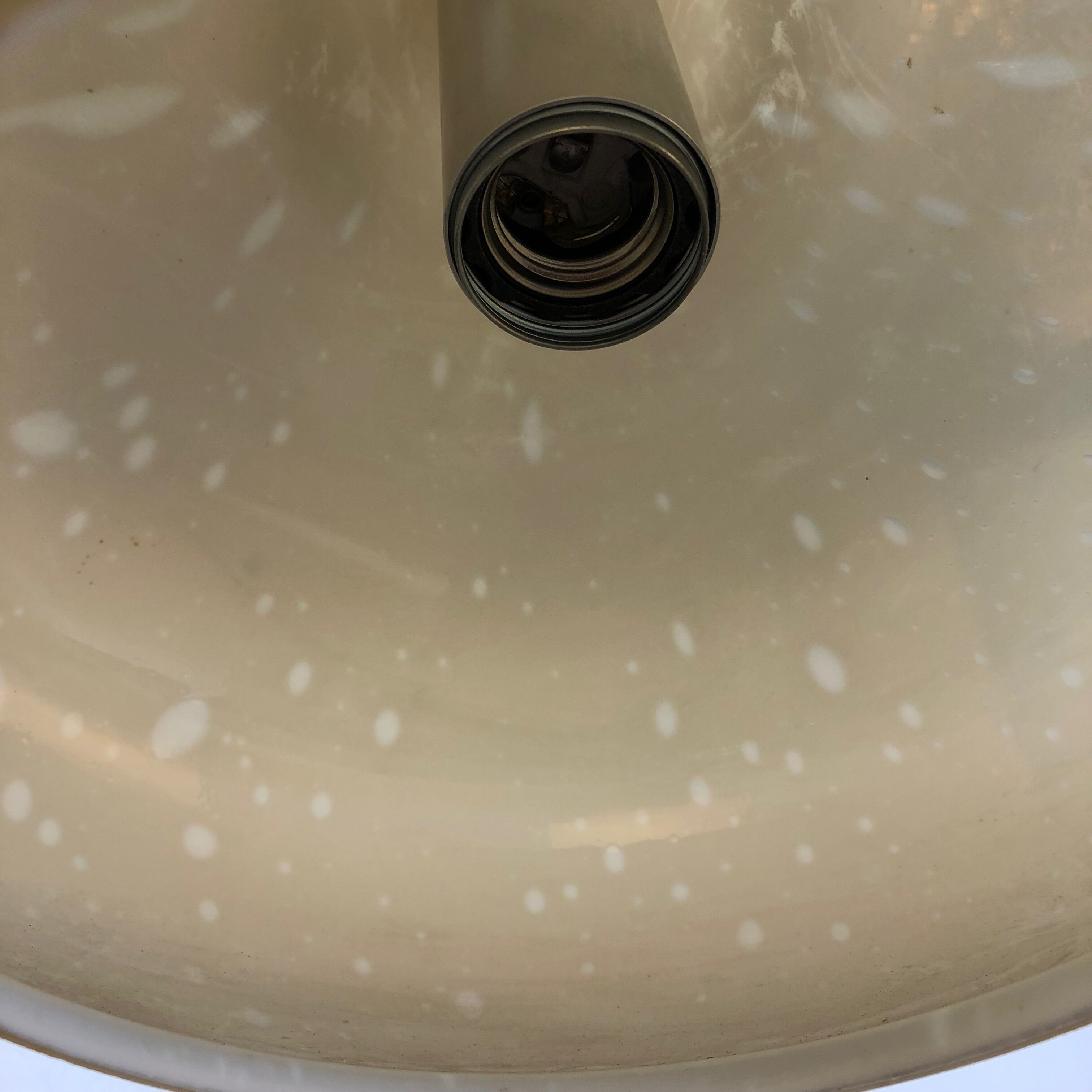 Original glass orient pendel hanging light by Doria Lights, Germany 1970s