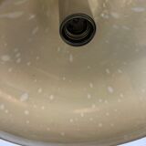 Original glass orient pendel hanging light by Doria Lights, Germany 1970s