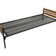 Vintage scandinavian bed daybed by Dico Holland 1960s teak metal