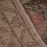 Vintage Turkish Oushak Rug Handwoven 55x733 cm