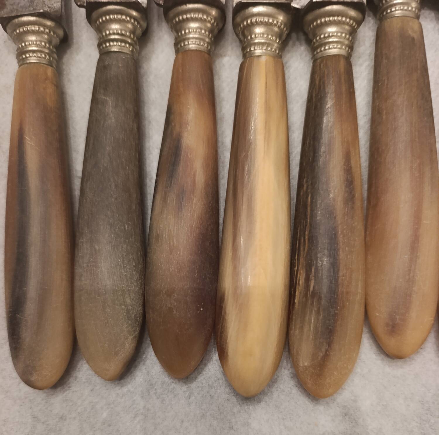 Knife with a horn handle