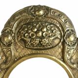 Miroir vintage cadre en laiton