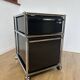 USM Haller mobile cabinet in Graphite Black