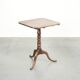 Antique English oak tilt top table from the 19th century in a unique shape