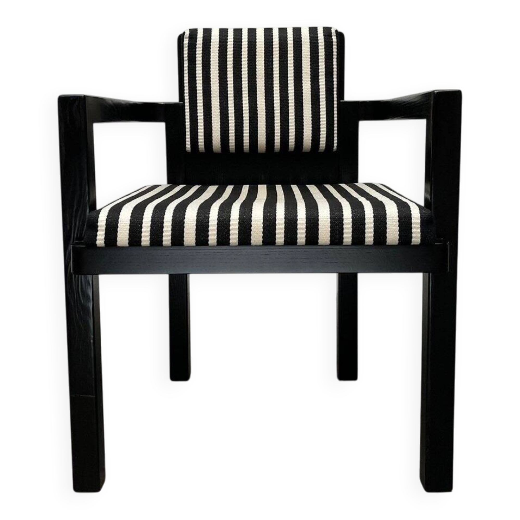 German armchair model D51 Fagus with Bauhaus pattern cushion by Walter Gropius for Tecta