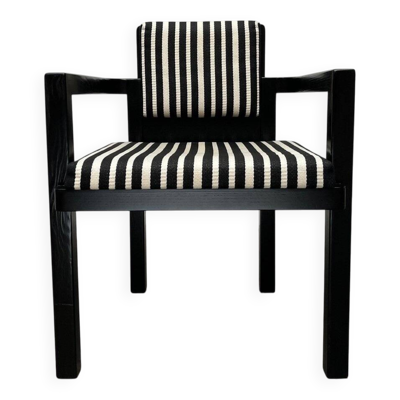 Fauteuil allemand modèle D51 Fagus avec coussin motif Bauhaus par Walter Gropius pour Tecta