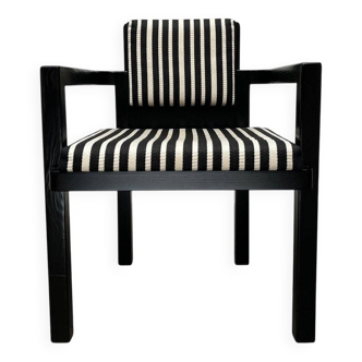 German armchair model D51 Fagus with Bauhaus pattern cushion by Walter Gropius for Tecta