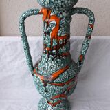 Vase Vallauris fat lava