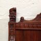 Pair of antique armchairs curules called Dagobert in carved wood