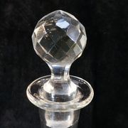 Carafe en verre soufflé et gravé
