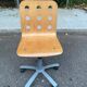 Chaise de bureau scandinave en bois courbé
