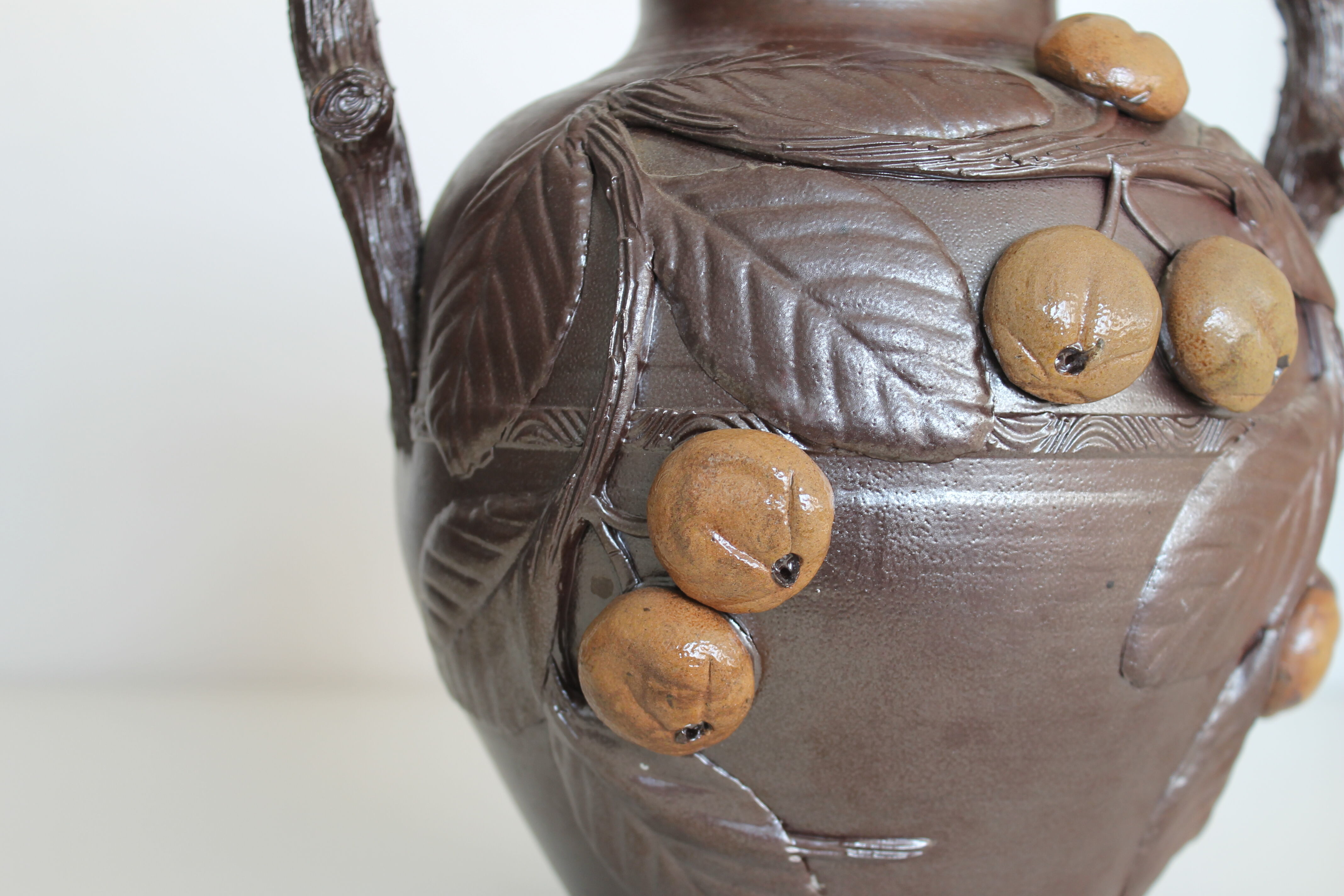 Vase with apple decorations Turgis Calvados Normandy