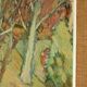 Huile sur panneau suédoise originale – « Paysage d'automne »