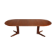 Scandinavian oval table in teak 2 60s extensions