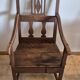 Rustic walnut armchair – folk art, late 19th century