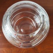 Round crystal vase