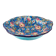 Longwy enamels – Important lobed plate with polychrome floral decoration, 20th century