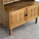 brutalist bookcase | wall cabinet | oak | 60s | Danish (2)