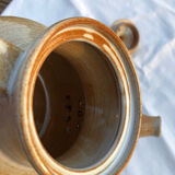 Glazed stoneware teapot