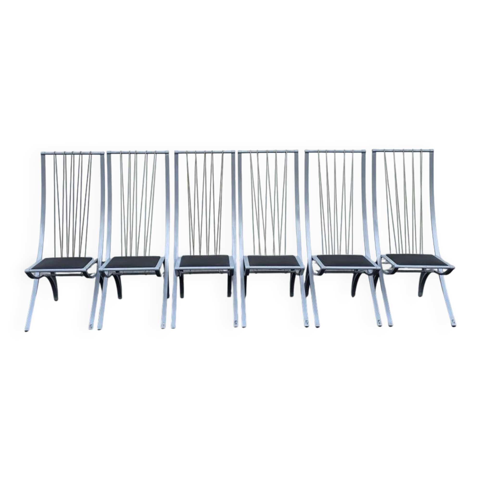 Set of 6 "Harp" chairs by Dietrich, Germany, 1980s.