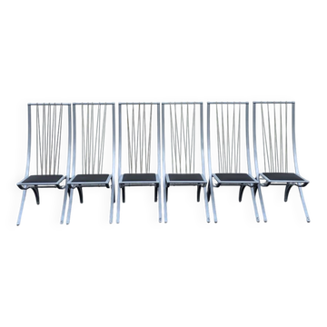 Set of 6 "Harp" chairs by Dietrich, Germany, 1980s.