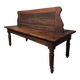Antique French oak station bench – double-sided, 19th century (140 x 61 x 86 cm)