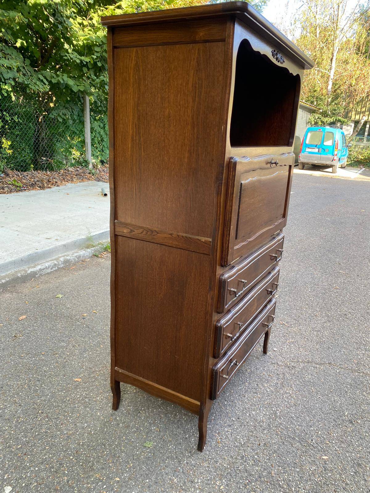 Louis XV style wooden secretary