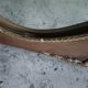 Oval and gold Art Deco mirror