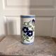 Old Stoneware Vase Ceramic Alsace Flowers Signed Paul Schmitter 1994 Unique