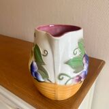 Saint Clement earthenware carafe with fruit decoration