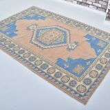 Vintage handmade floral rug sku3431