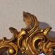 Miroir en bois d'or à  l or,style Louis 15