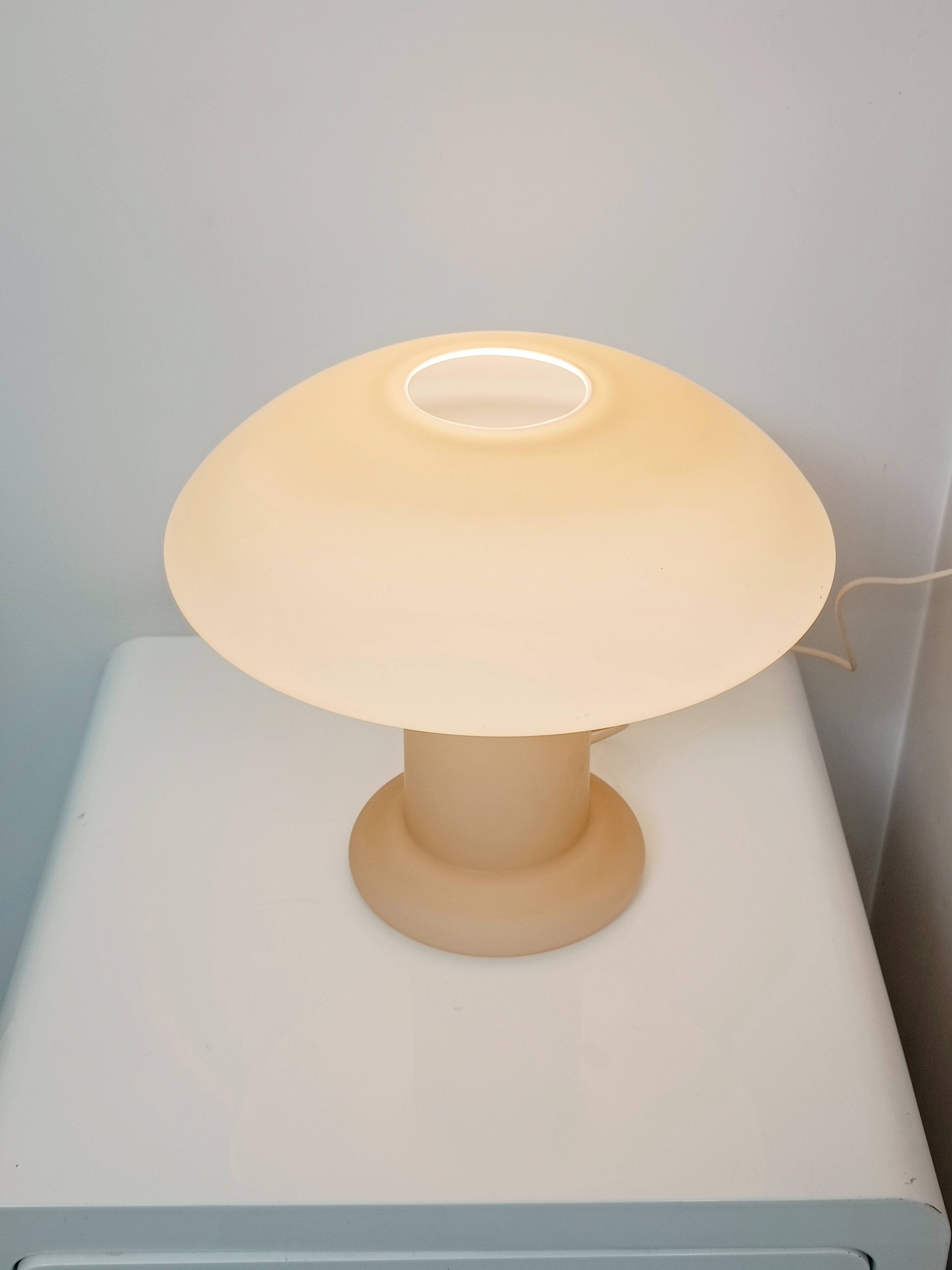 Lampe champignon par Hustadt Leuchten 1970s Grand modèle