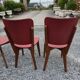 6 vintage oak chairs from the 1960s