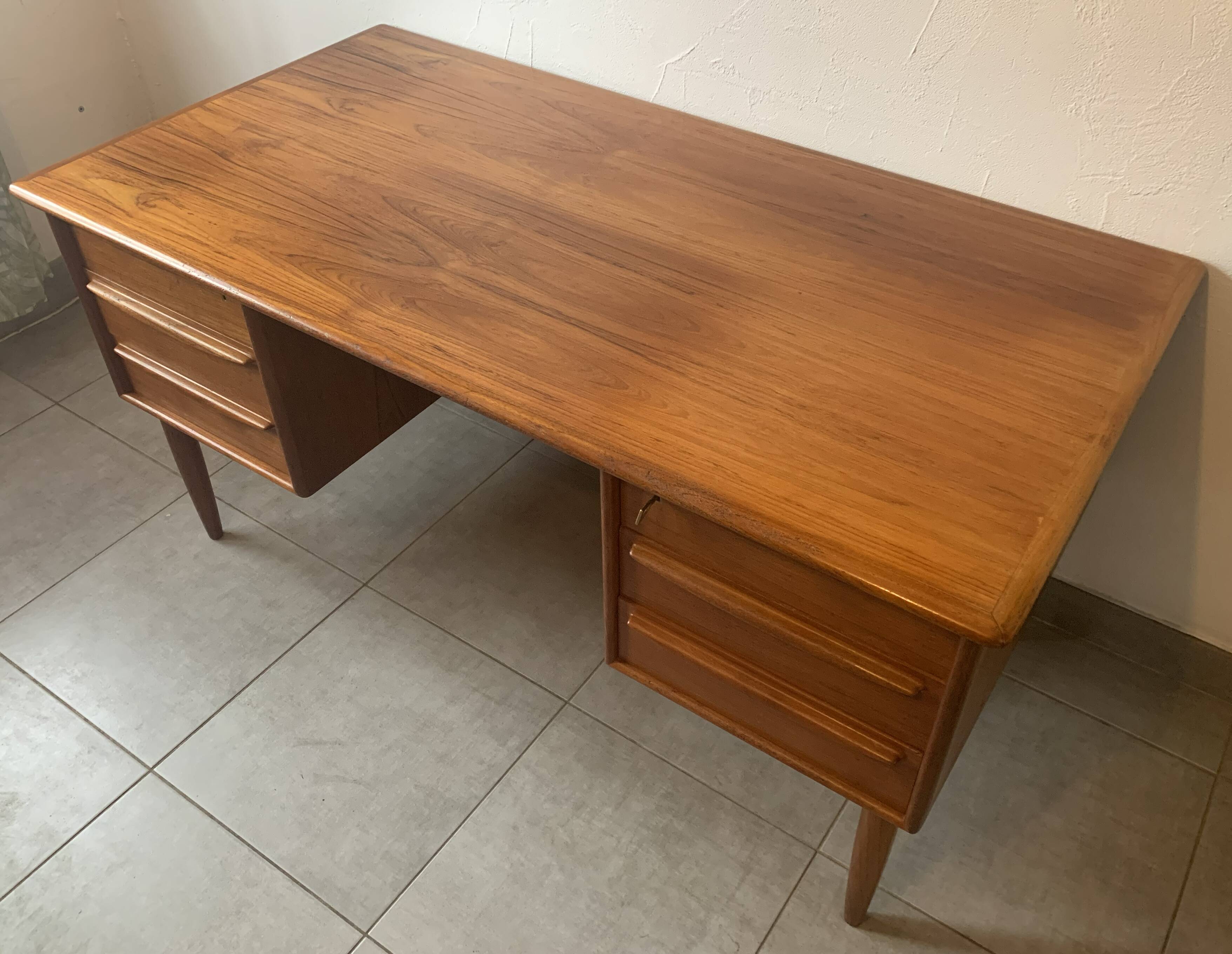 Danish Falster Teak Desk by Svend Madsen, 1960s