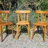 6 bistro chairs including Baumann from the 50s
