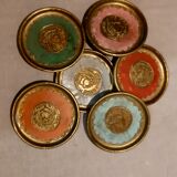 Set of 6 vintage coasters