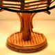 Lampe à poser en rotin, Italie années 60