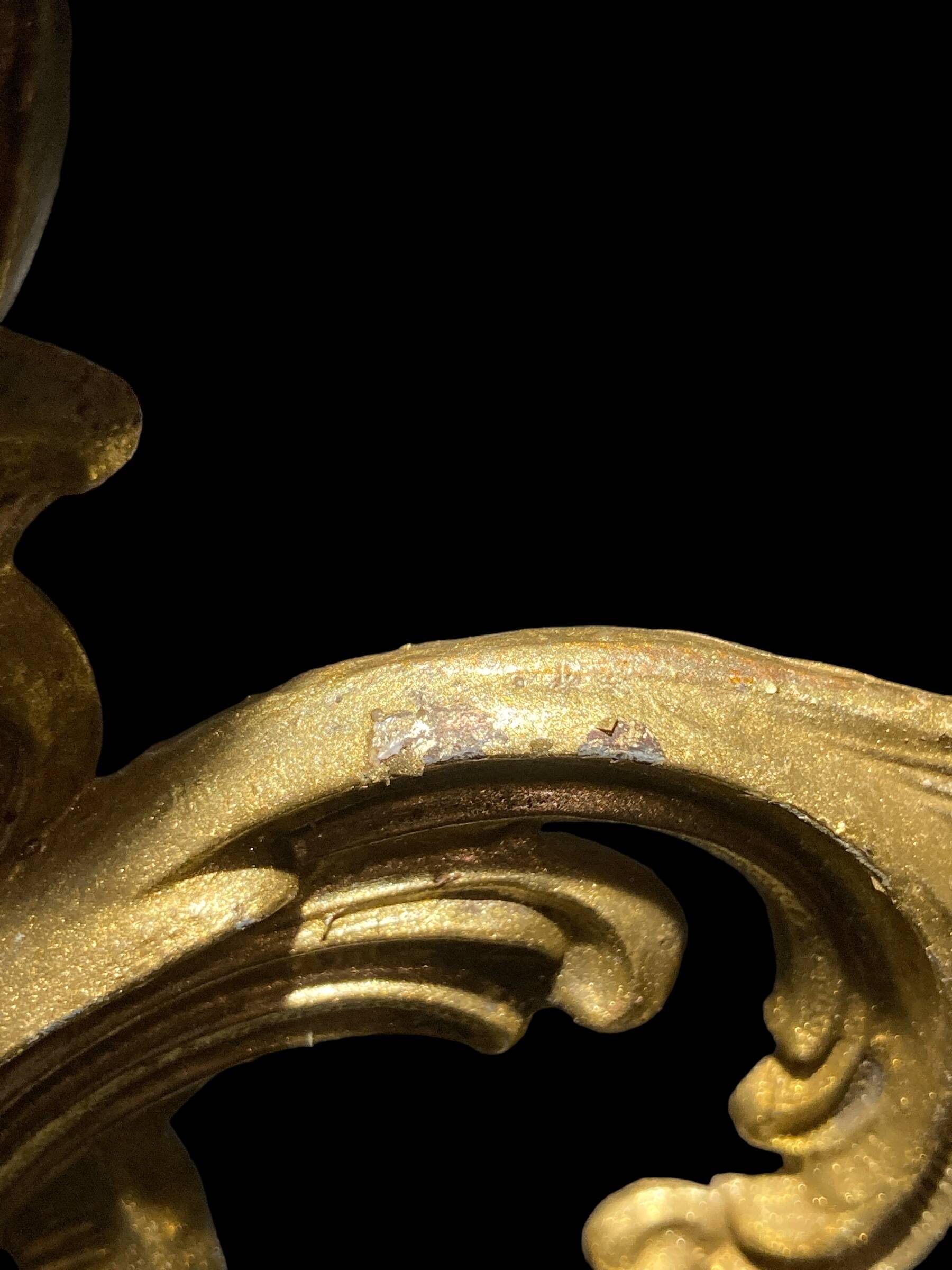 Pair of brass candlesticks