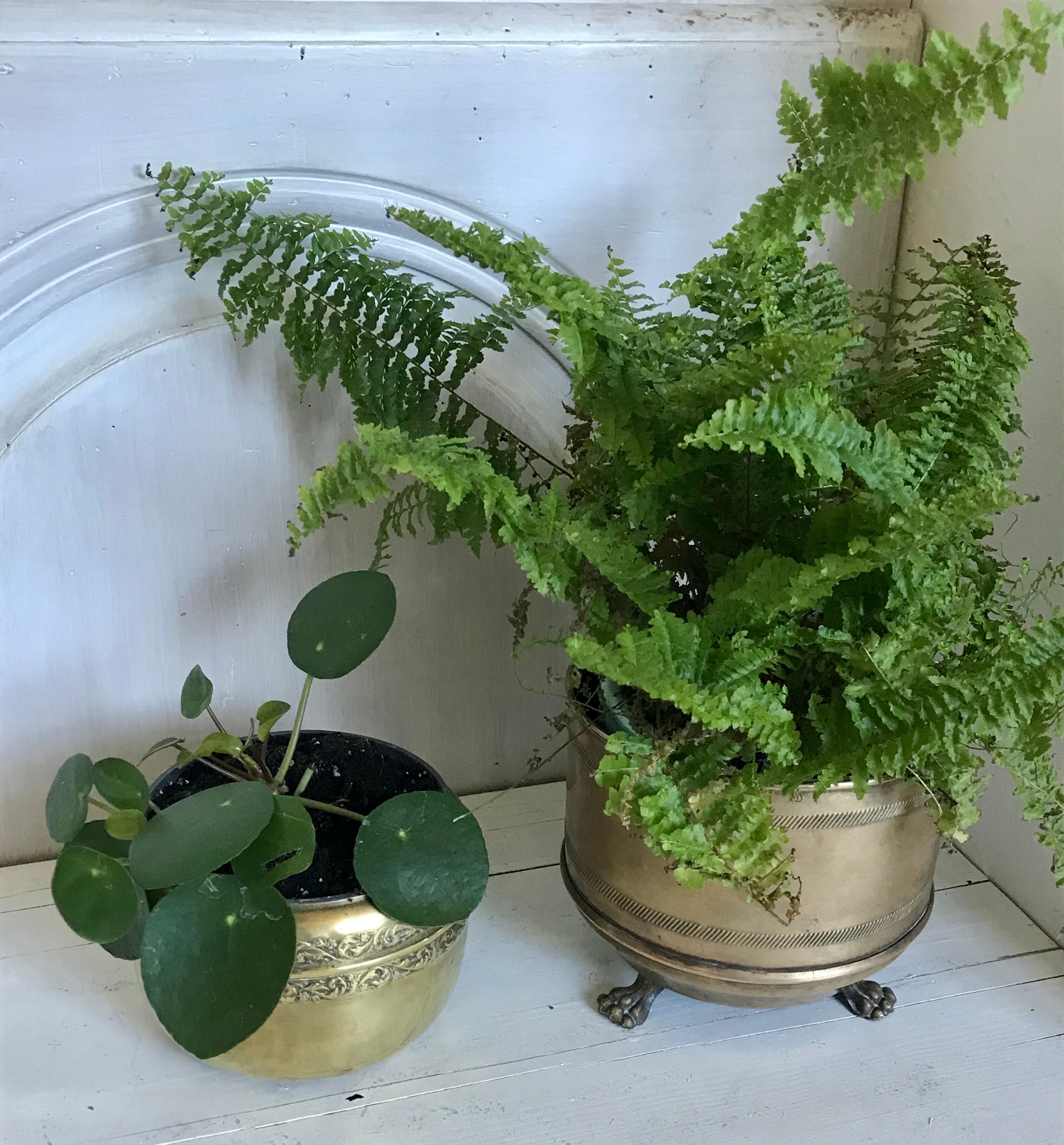 Former brass tripod pot