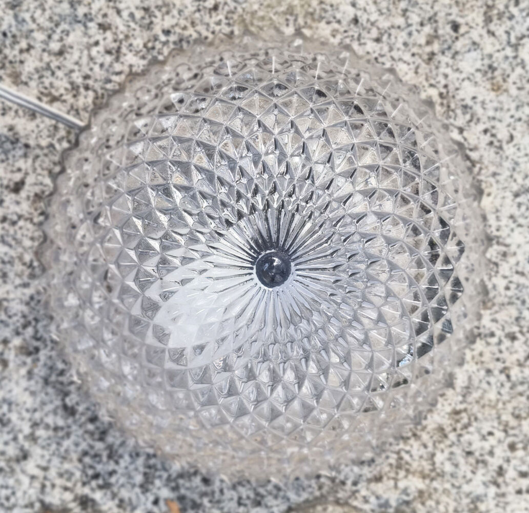 Vintage ceiling lamp "sea urchin", glass, 50s