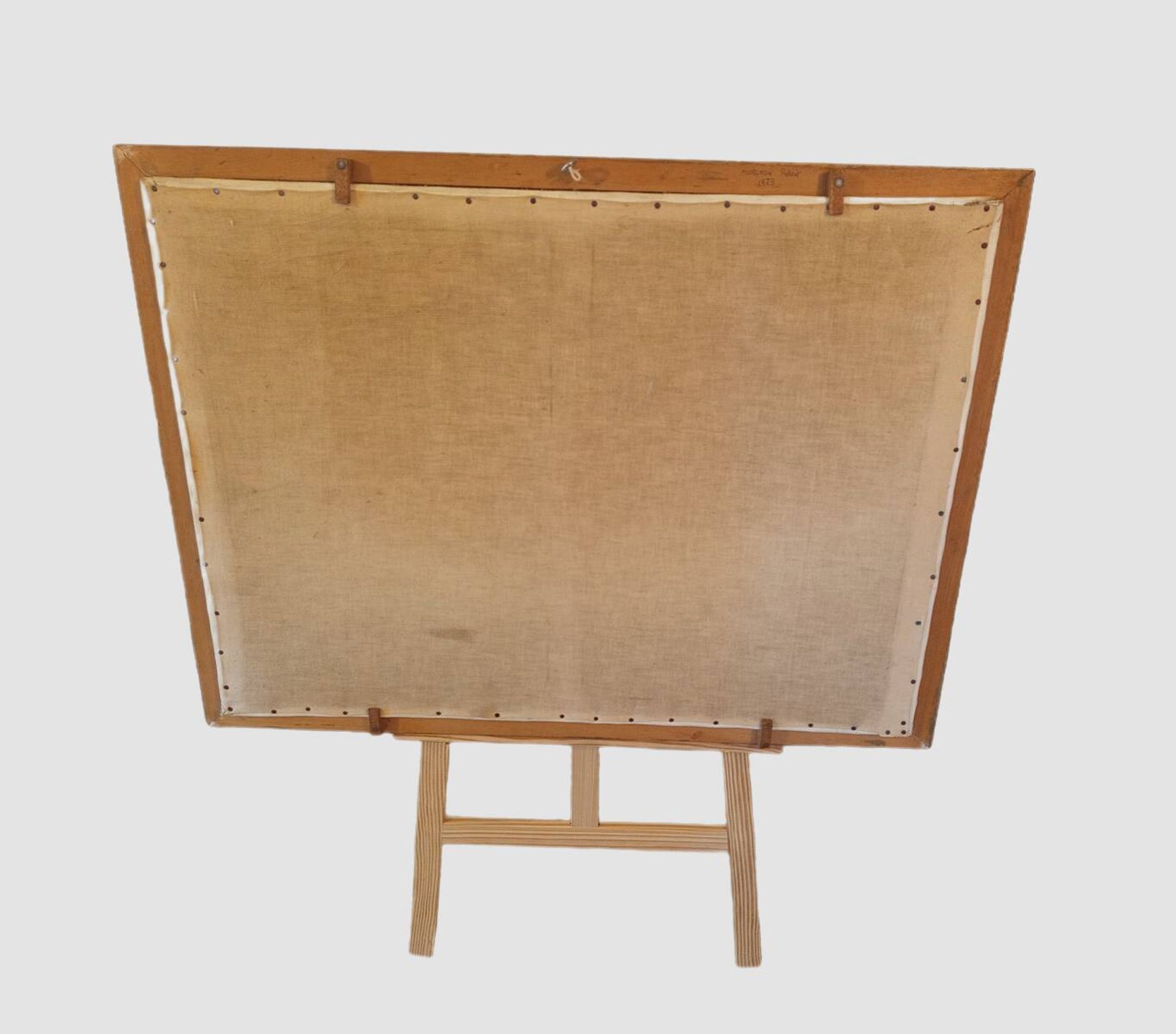 Robert morlhon (mo.ro) – huile sur toile originale de 1973 – provence