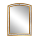 Miroir de Deknudt avec panneaux latéraux en verre fumé marbré dans un cadre en bois doré