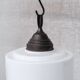 Opaline Glass and Brass Stepped Pendant Light