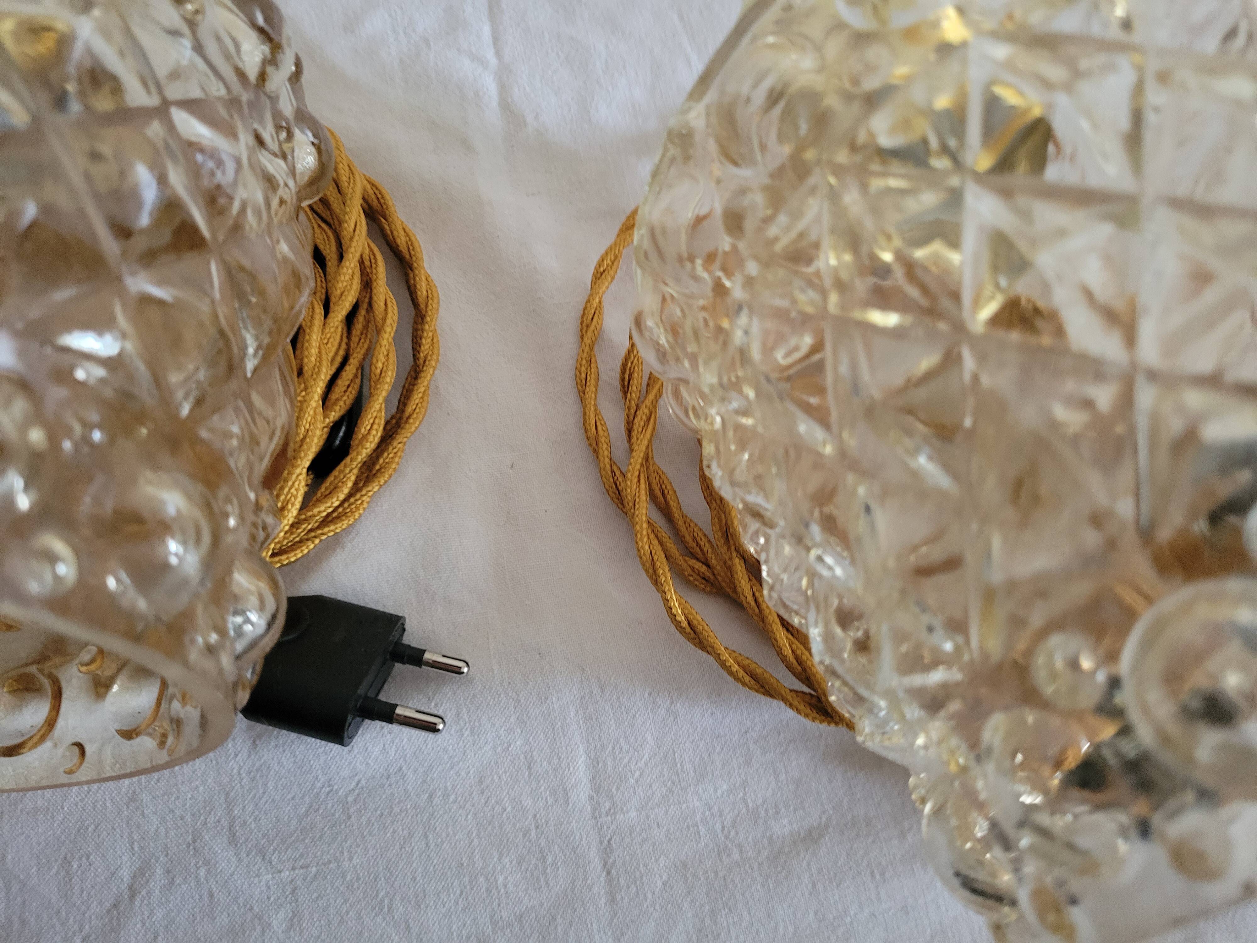 Pair of walking lamps